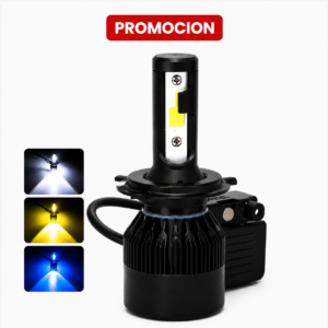 M07x-h4 Bombillo led,función altas y bajas con luz blanca/amarilla/azul