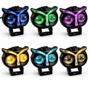 TB-530 EXPLORADORA led laser, diseño buho, luz bicolor y cocuyo integrado