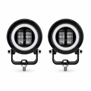 TB-221 EXPLORADORA redonda led de 3",con aro en neón luz azul base integrada funcional