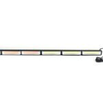 TB-099WR - barra de luz intermitente led de tráfico 62-90-120 cm blanco rojo