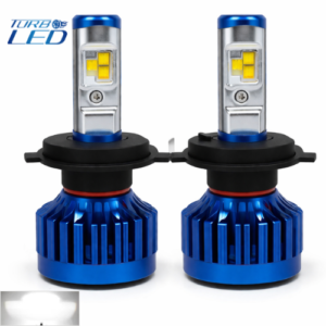 T1-H4 BOMBILLO turboled, con led cree de alta potencia, función altas y bajas (12-24 v)