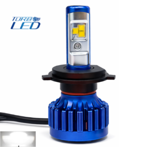 T2-H4 BOMBILLO turbo led, con led cree de alta potencia, función altas y bajas. (presentación individual)