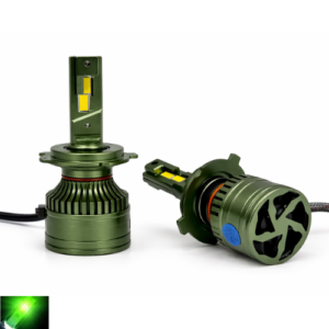 T8-H4 BOMBILLO led, función altas y bajas,luz verde limón con doble sistema de refrigeración