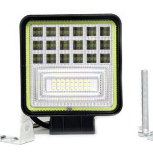 TB-042 W exploradora cuadrada 45 led con aro en neon funcion fija y estrober