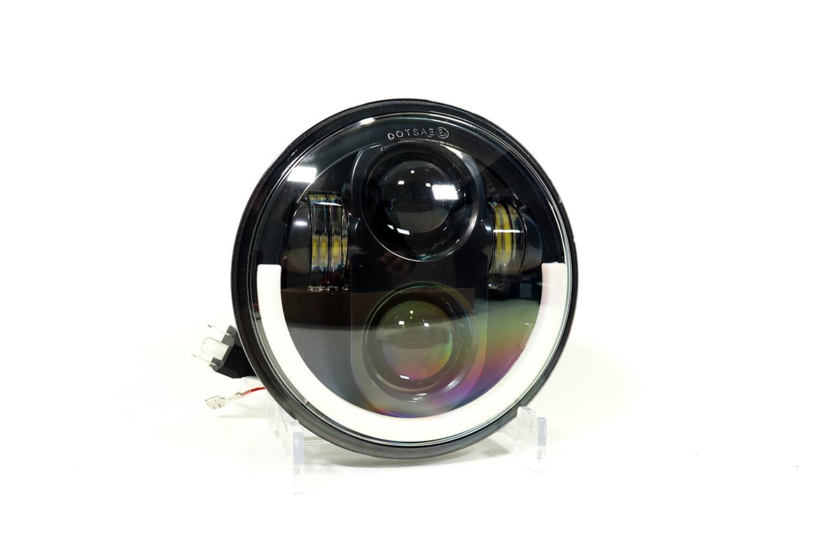 TB-002 FARO de lujo 5" 40w con ojo de angel funcion altas y bajas luz blanca amarilla