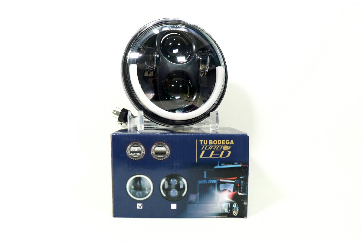 TB-002 FARO de lujo 5" 40w con ojo de angel funcion altas y bajas luz blanca amarilla - Imagen 3