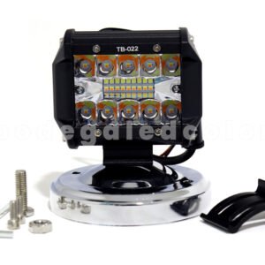 TB-016 W/Y exploradora cuadrada bicolor 20 led funcion fijo y estrober