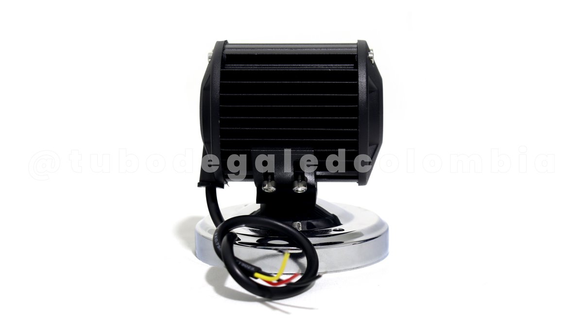 TB-016 W/Y exploradora cuadrada bicolor 20 led funcion fijo y estrober - Imagen 4