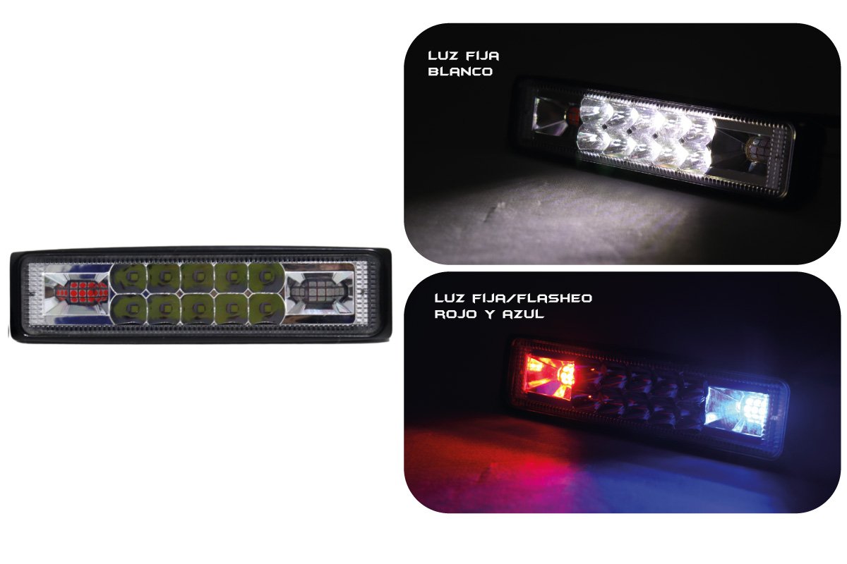 TB-038 EXPLORADORA lineal 10 led luz blanca en el centro federal lateral - Imagen 2