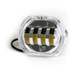TB-510 proyector led de 4 lupas y ojo de angel azul, función luz bicolor.