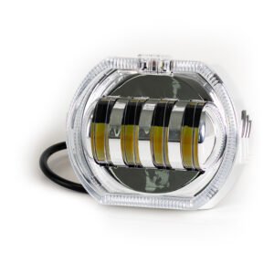TB-510 proyector led de 4 lupas y ojo de angel azul, función luz bicolor.