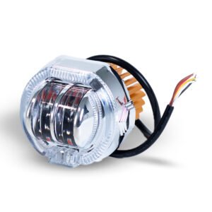 TB-511 proyector led de 2 lupas con ojo de angel azul,  luz central bicolor