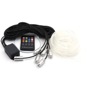 TU-15 RGB kit hilo fibra optica neon rgb 5metros para interiores con control