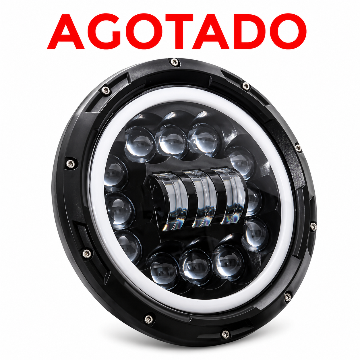 TB-009-7" FAROLA de lujo 7 pulgadas ojo de angel altas y bajas 40w 4 leds