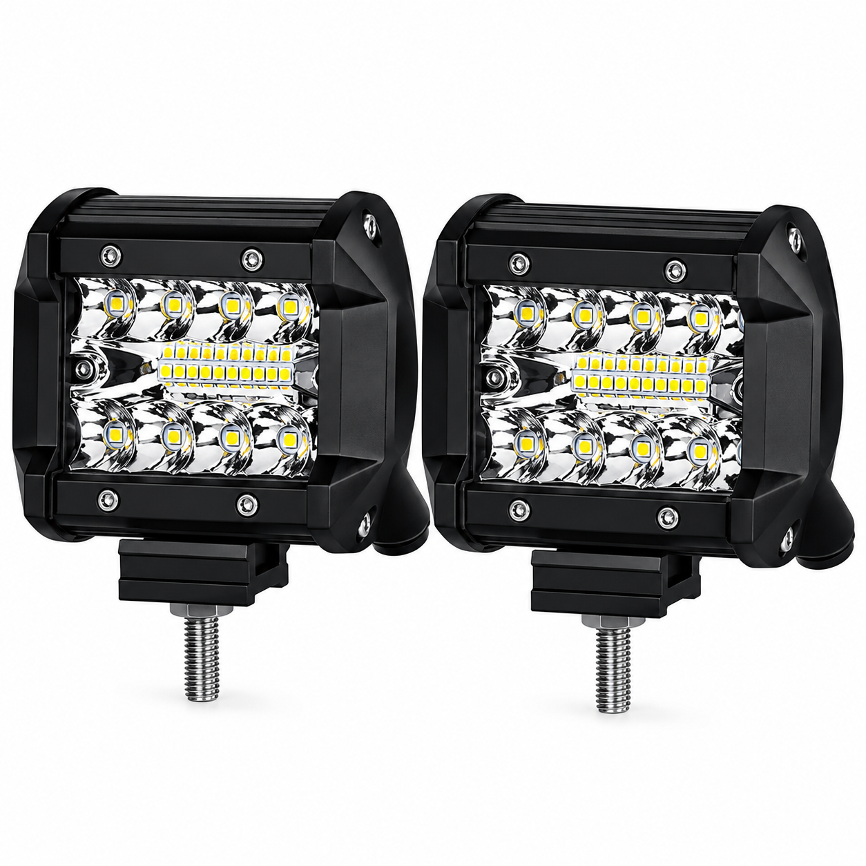 TB-016-W PAR EXPLORADORA CUADRADA DE 20 LED FUNCION FIJO Y ESTROBER
