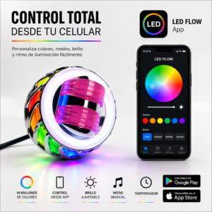TB-112 RGB proyector led, función altas y bajas, ojo de angel rgb