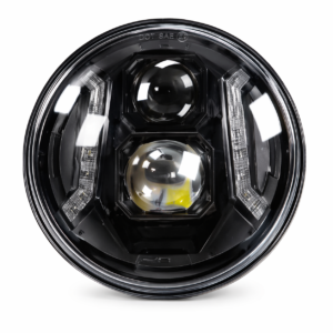 TB-505-7 FAROLA LED REDONDA DE 7 PULGADAS, LUZ BLANCA FUNCIÓN LUZ ALTAS Y BAJAS, CON COCUYO INTEGRADO