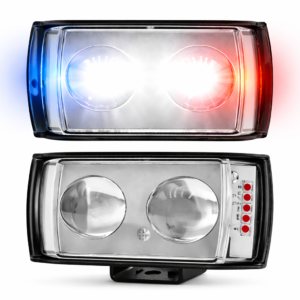 TB-234 PAR EXPLORADORA MINNIDRIVING LINEAL 2 LED, FUNCIÓN LUZ FEDERAL Y PROYECCIÓN LUZ BLANCA/AMARILLA  DE ALTA POTENCIA