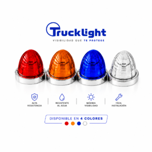 LY-02 UNIDAD PEPINO ESTRELLA DE LUJO, LUZ LED ROJA/AMARILLA/AZUL/AZUL HIELO