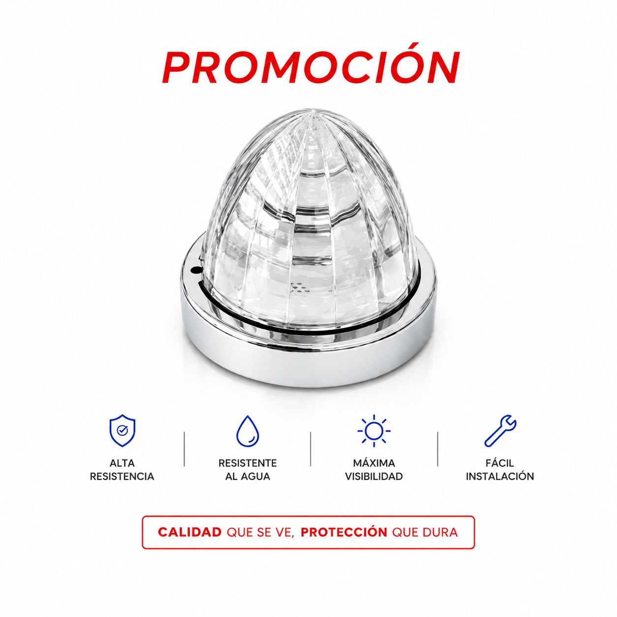 LY-03 UNIDAD PEPINO LED DE LUJO, DESTELLO BICOLOR EN LUZ DE ALTA INTENSIDAD