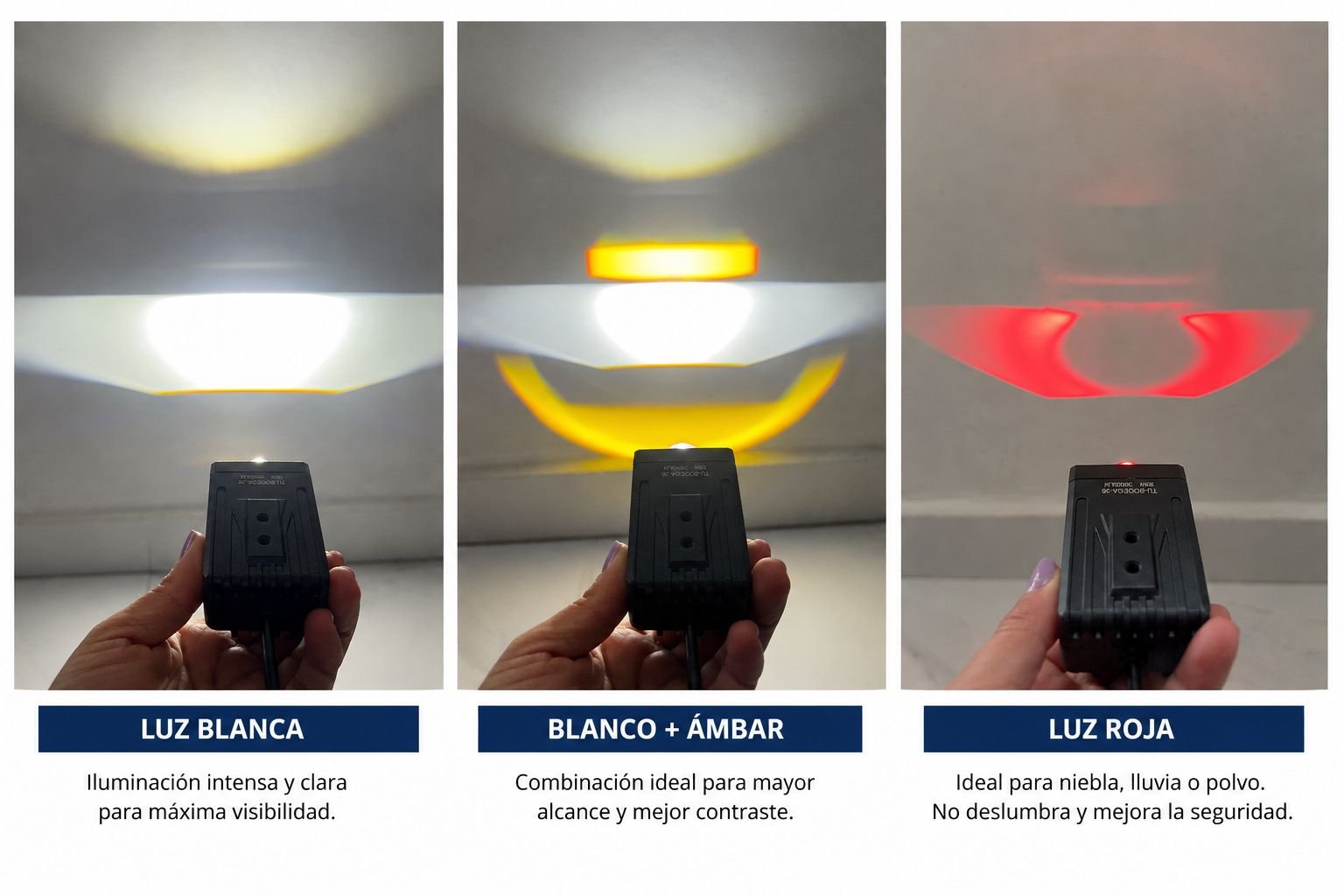 TB-240 PAR EXPLORADORA LED MINNIDRIVING DE ALTA POTENCIA BIFOCAL, SISTEMA DE REFRIGERACIÓN POR DISIPADOR. - Imagen 7