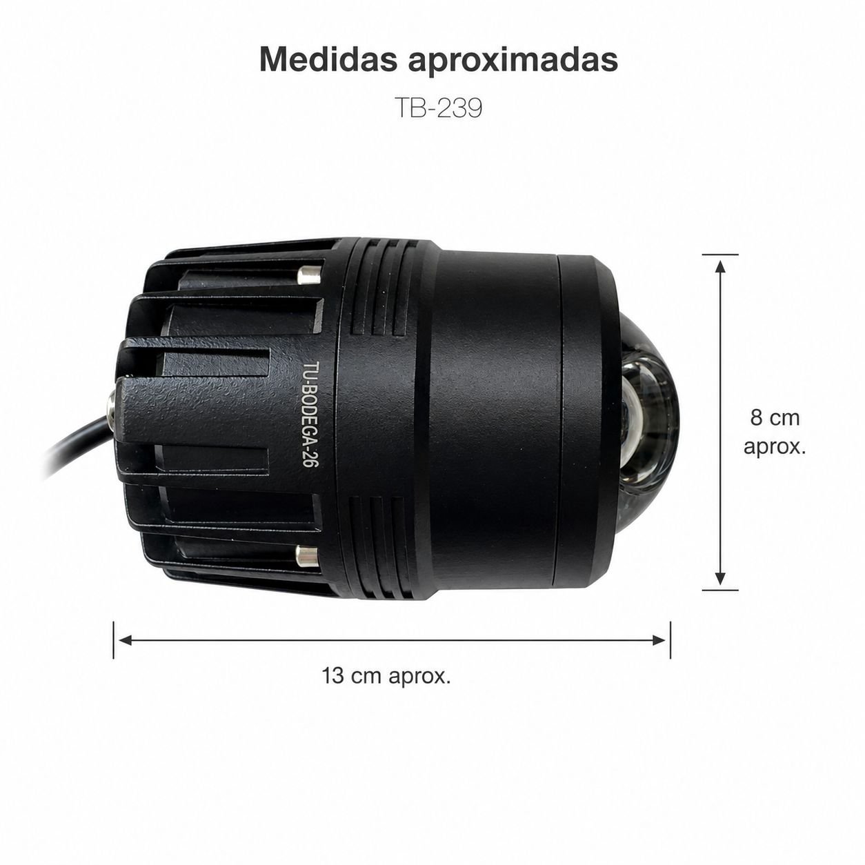 TB-239 PAR EXPLORADORA LED MINNIDRIVING DE ALTA POTENCIA CON LUZ BLANCA/AMARILLA FIJA, CON SOPORTE AJUSTABLE. - Imagen 3