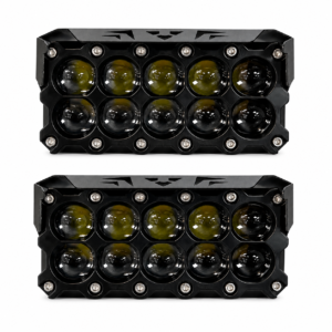 TB-522 PAR EXPLORADORA LED LINEA MINIDRIVING DE 10 LUPAS, LUZ BLANCA/AMARILLA.